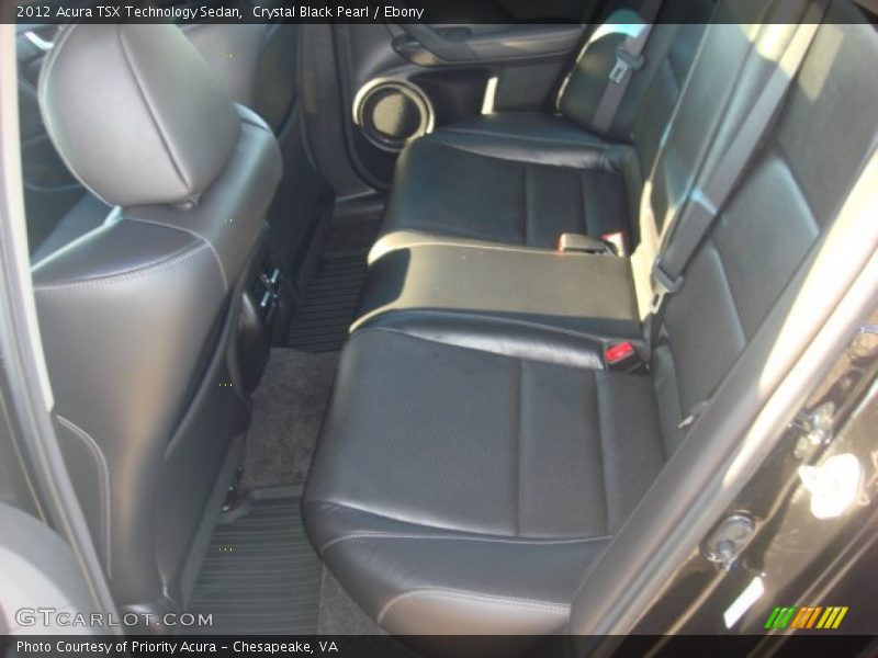 Crystal Black Pearl / Ebony 2012 Acura TSX Technology Sedan