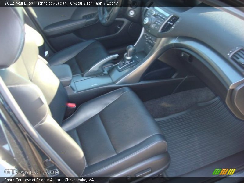 Crystal Black Pearl / Ebony 2012 Acura TSX Technology Sedan