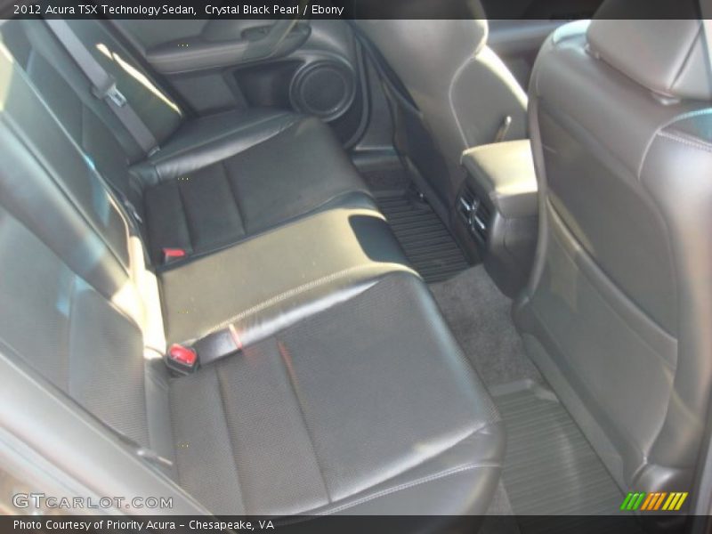 Crystal Black Pearl / Ebony 2012 Acura TSX Technology Sedan