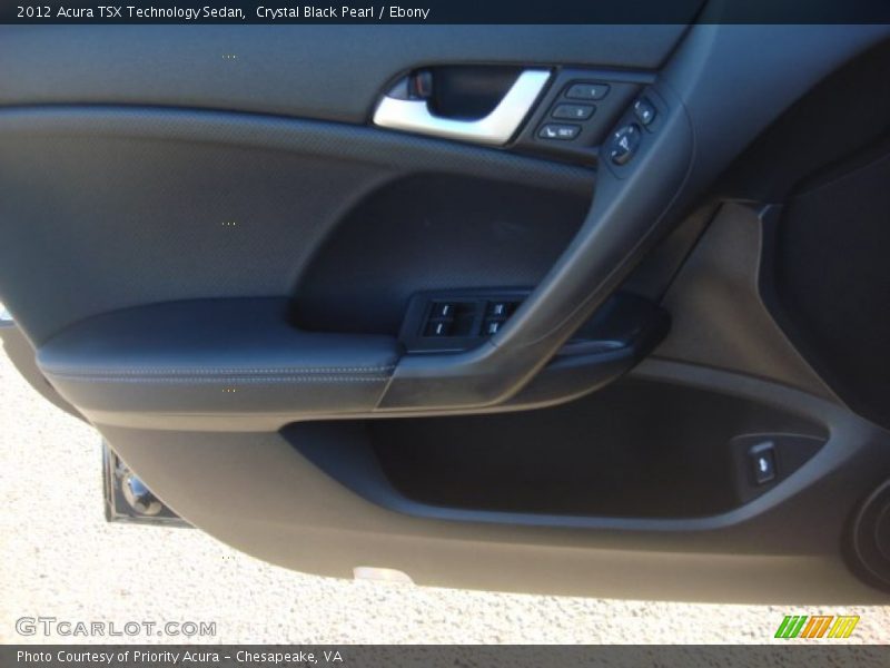 Crystal Black Pearl / Ebony 2012 Acura TSX Technology Sedan