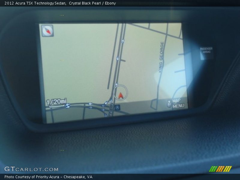 Crystal Black Pearl / Ebony 2012 Acura TSX Technology Sedan