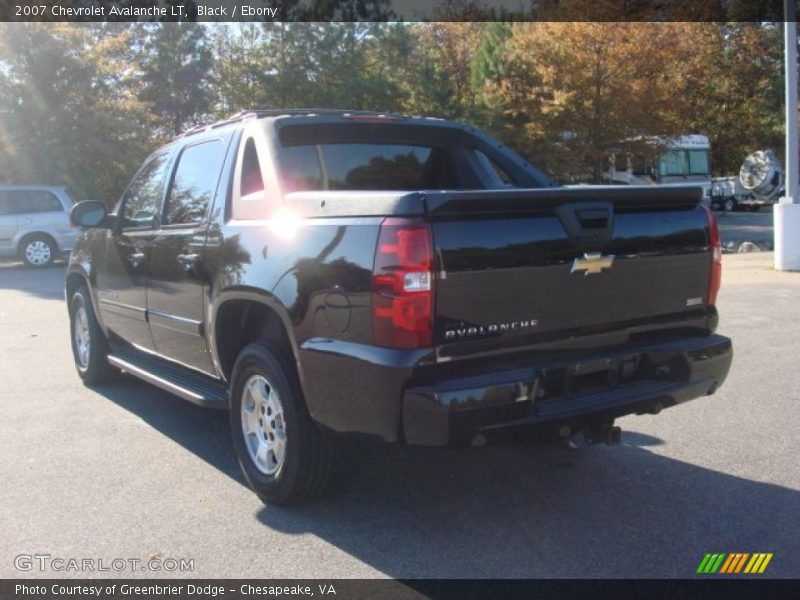 Black / Ebony 2007 Chevrolet Avalanche LT