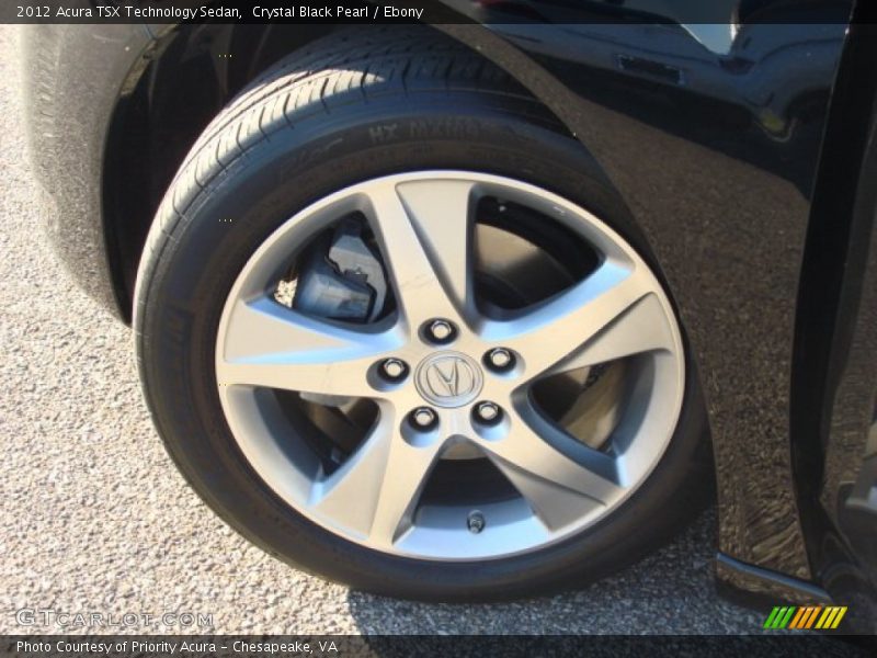 Crystal Black Pearl / Ebony 2012 Acura TSX Technology Sedan