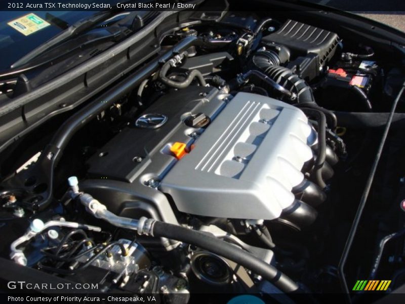 Crystal Black Pearl / Ebony 2012 Acura TSX Technology Sedan