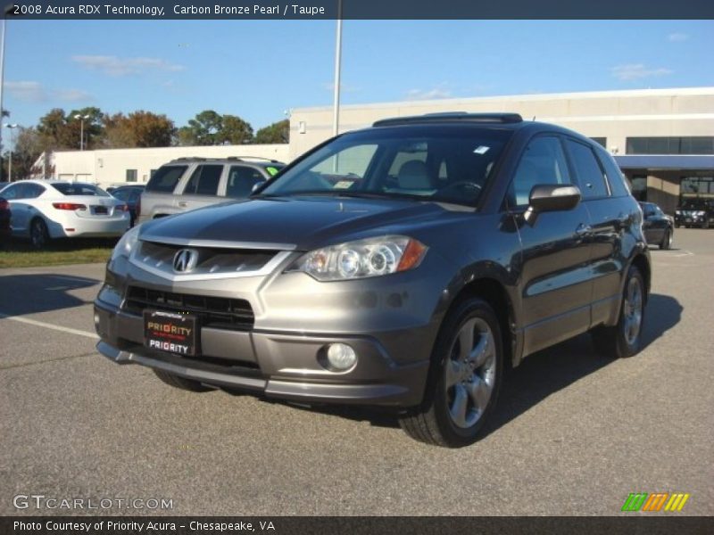 Carbon Bronze Pearl / Taupe 2008 Acura RDX Technology