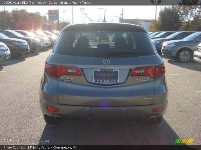 Carbon Bronze Pearl / Taupe 2008 Acura RDX Technology