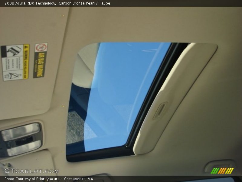 Carbon Bronze Pearl / Taupe 2008 Acura RDX Technology