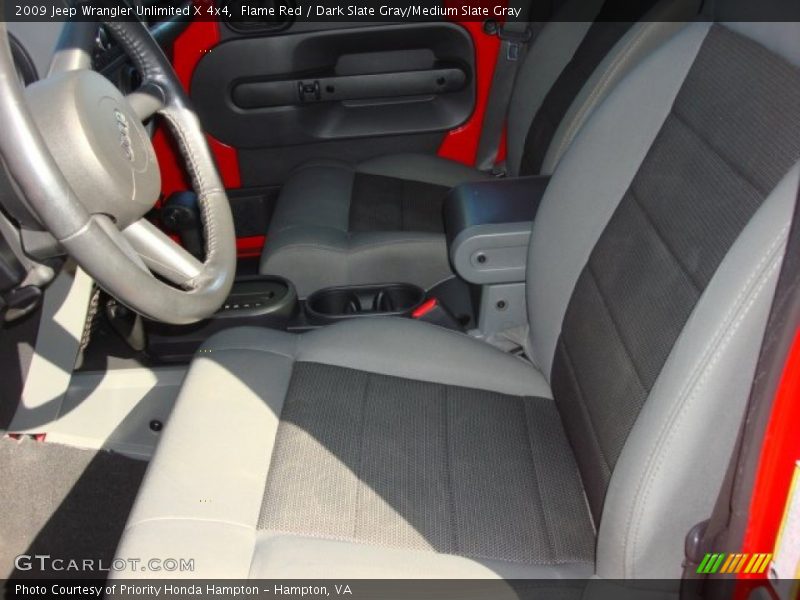 Flame Red / Dark Slate Gray/Medium Slate Gray 2009 Jeep Wrangler Unlimited X 4x4