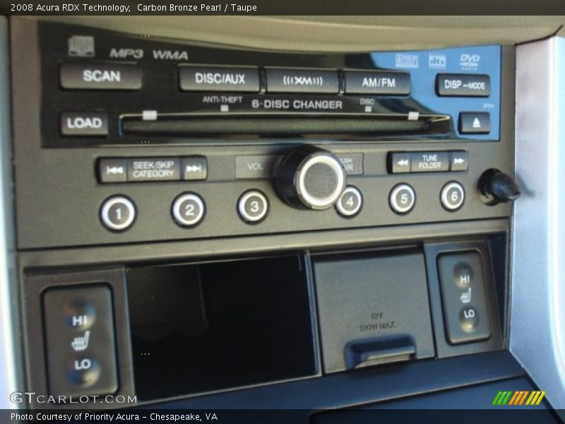 Carbon Bronze Pearl / Taupe 2008 Acura RDX Technology