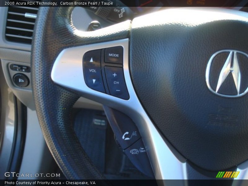 Carbon Bronze Pearl / Taupe 2008 Acura RDX Technology