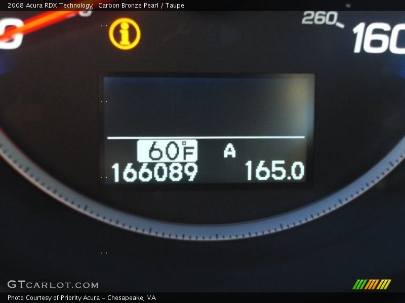 Carbon Bronze Pearl / Taupe 2008 Acura RDX Technology