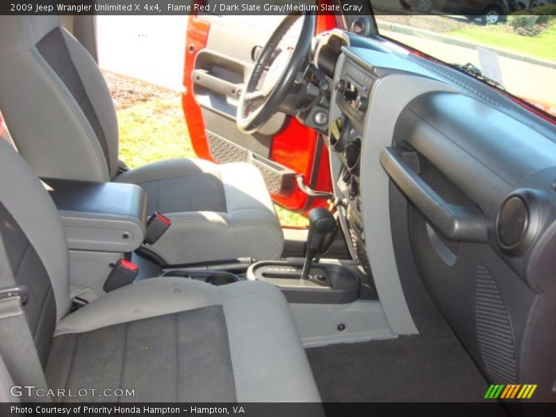 Flame Red / Dark Slate Gray/Medium Slate Gray 2009 Jeep Wrangler Unlimited X 4x4