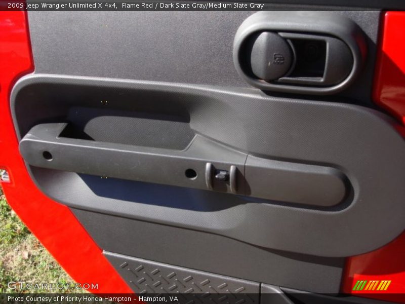 Flame Red / Dark Slate Gray/Medium Slate Gray 2009 Jeep Wrangler Unlimited X 4x4