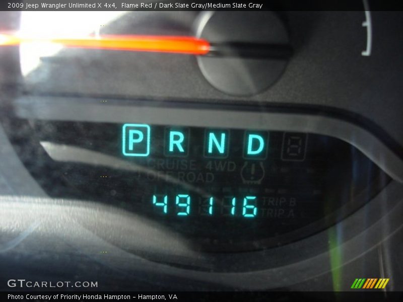 Flame Red / Dark Slate Gray/Medium Slate Gray 2009 Jeep Wrangler Unlimited X 4x4