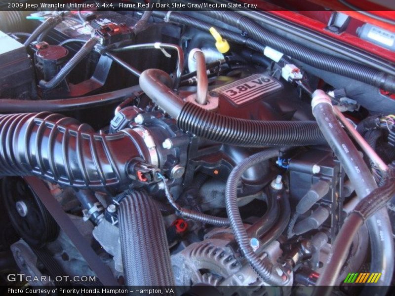 Flame Red / Dark Slate Gray/Medium Slate Gray 2009 Jeep Wrangler Unlimited X 4x4