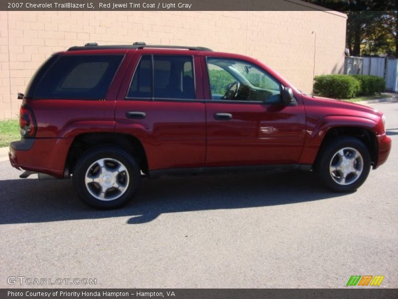 Red Jewel Tint Coat / Light Gray 2007 Chevrolet TrailBlazer LS