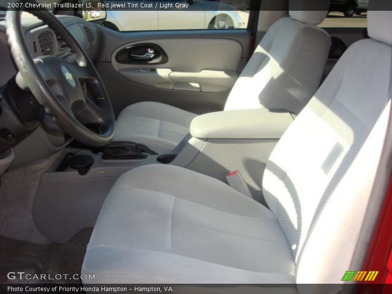 Red Jewel Tint Coat / Light Gray 2007 Chevrolet TrailBlazer LS