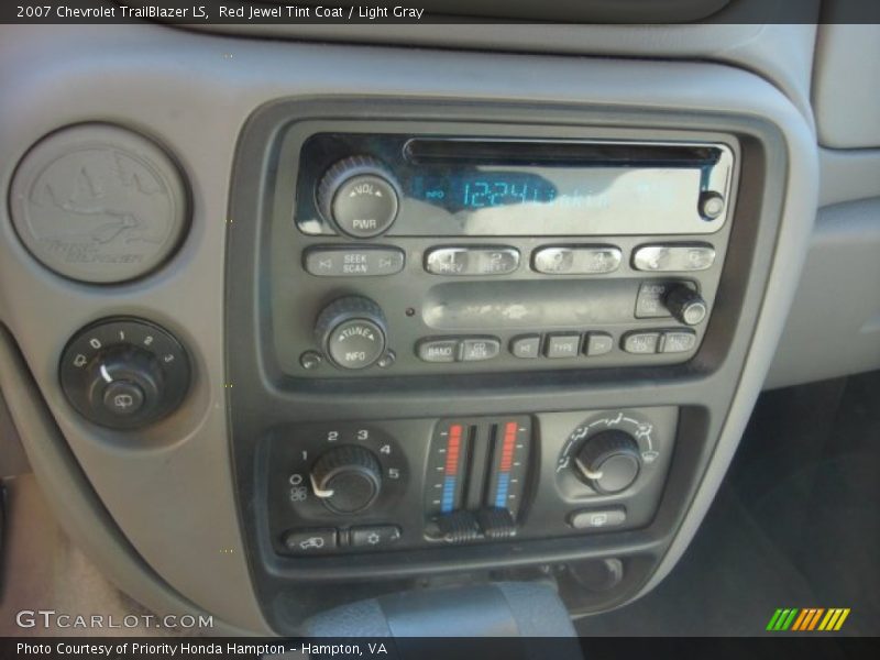 Red Jewel Tint Coat / Light Gray 2007 Chevrolet TrailBlazer LS