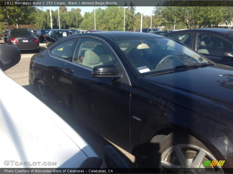 Black / Almond Beige/Mocha 2012 Mercedes-Benz C 250 Coupe