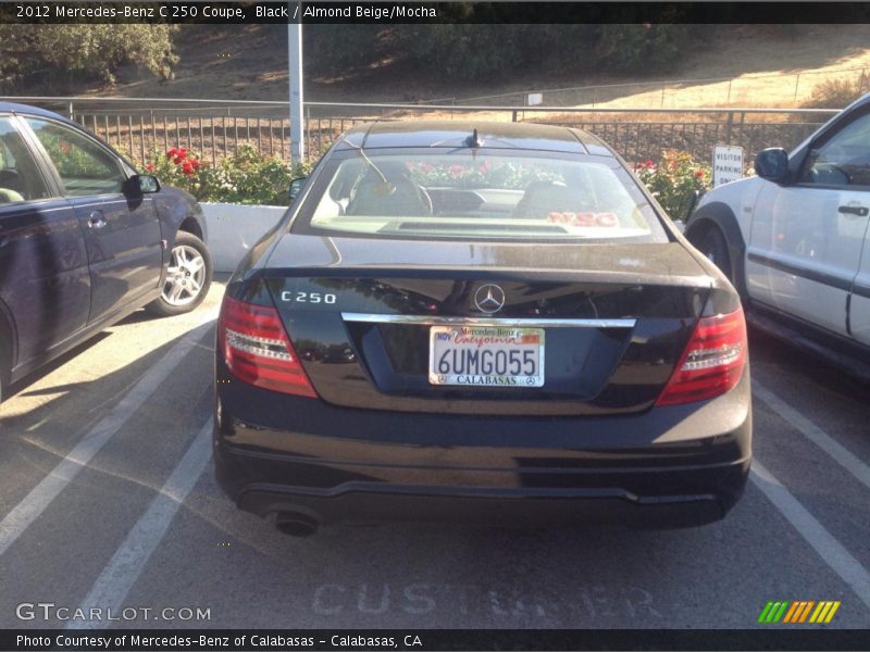 Black / Almond Beige/Mocha 2012 Mercedes-Benz C 250 Coupe