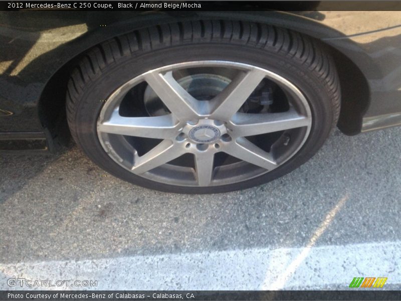 Black / Almond Beige/Mocha 2012 Mercedes-Benz C 250 Coupe