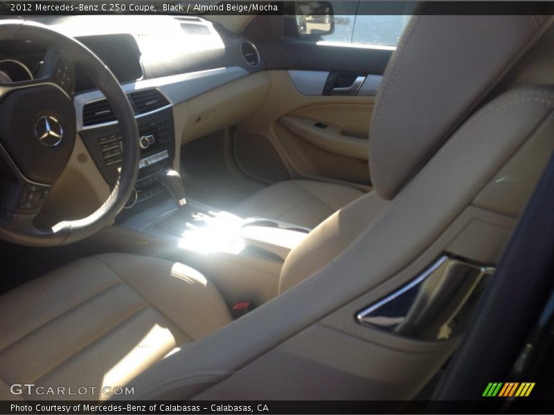 Black / Almond Beige/Mocha 2012 Mercedes-Benz C 250 Coupe
