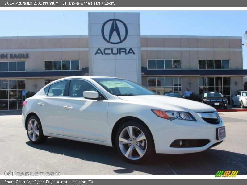 Bellanova White Pearl / Ebony 2014 Acura ILX 2.0L Premium