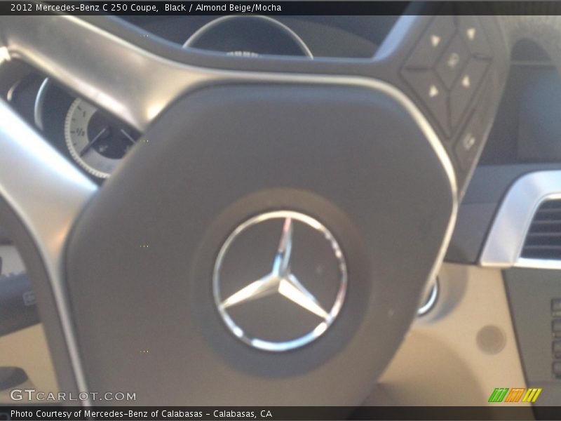 Black / Almond Beige/Mocha 2012 Mercedes-Benz C 250 Coupe
