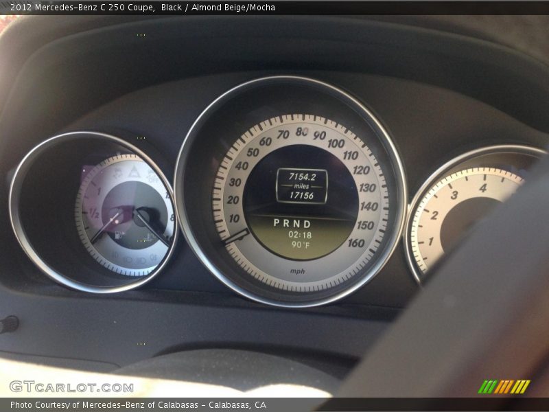 Black / Almond Beige/Mocha 2012 Mercedes-Benz C 250 Coupe