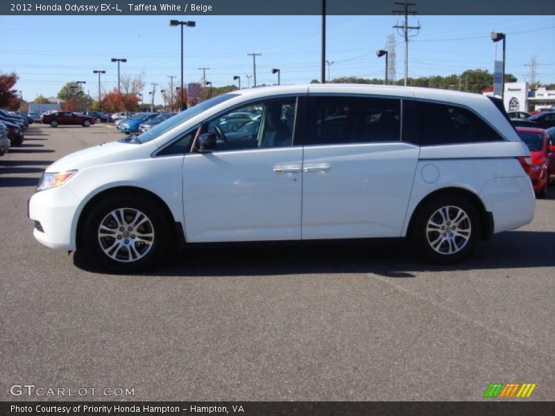 Taffeta White / Beige 2012 Honda Odyssey EX-L
