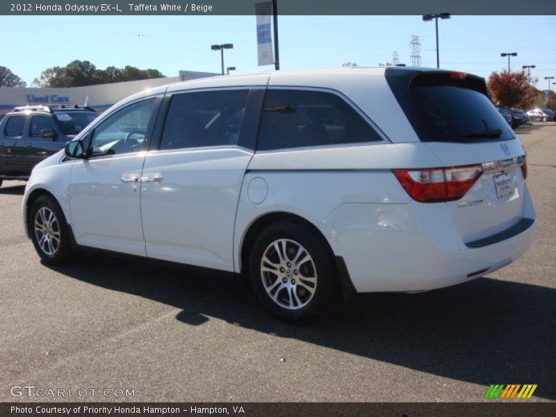 Taffeta White / Beige 2012 Honda Odyssey EX-L