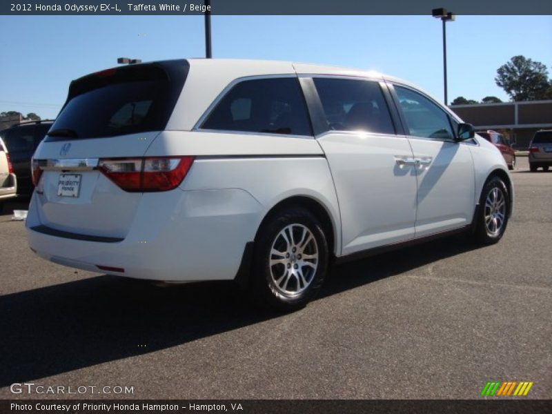 Taffeta White / Beige 2012 Honda Odyssey EX-L