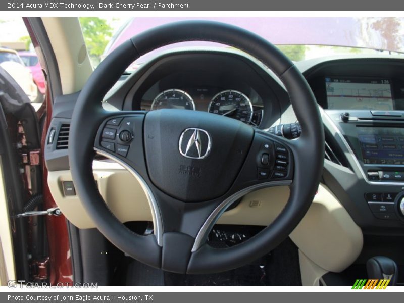 Dark Cherry Pearl / Parchment 2014 Acura MDX Technology
