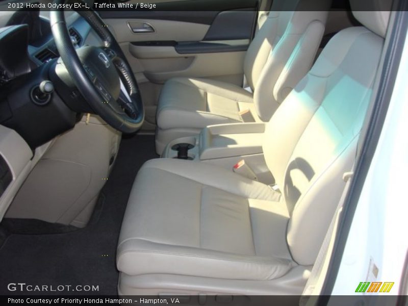 Taffeta White / Beige 2012 Honda Odyssey EX-L
