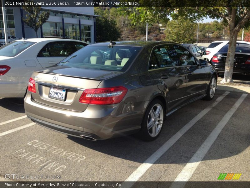 Indium Grey Metallic / Almond/Black 2011 Mercedes-Benz E 350 Sedan