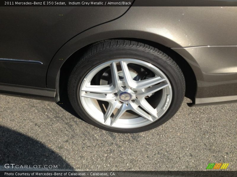 Indium Grey Metallic / Almond/Black 2011 Mercedes-Benz E 350 Sedan