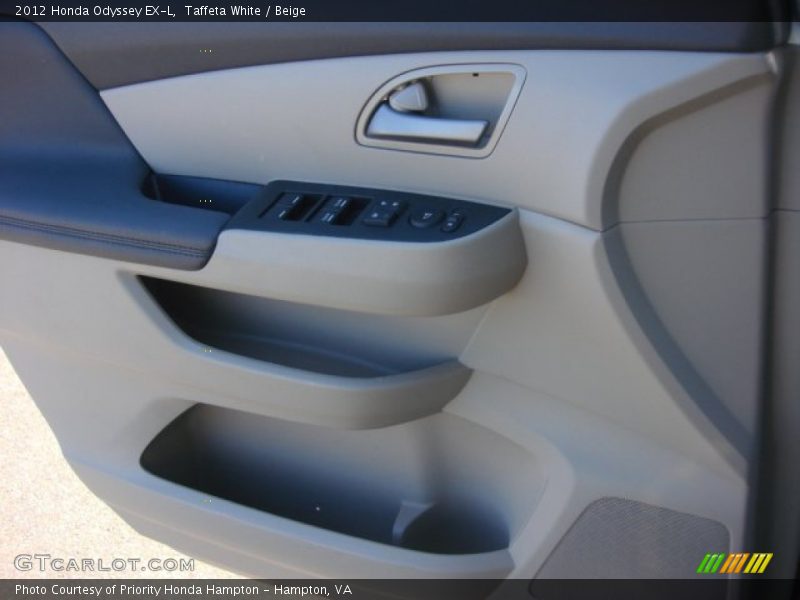 Taffeta White / Beige 2012 Honda Odyssey EX-L