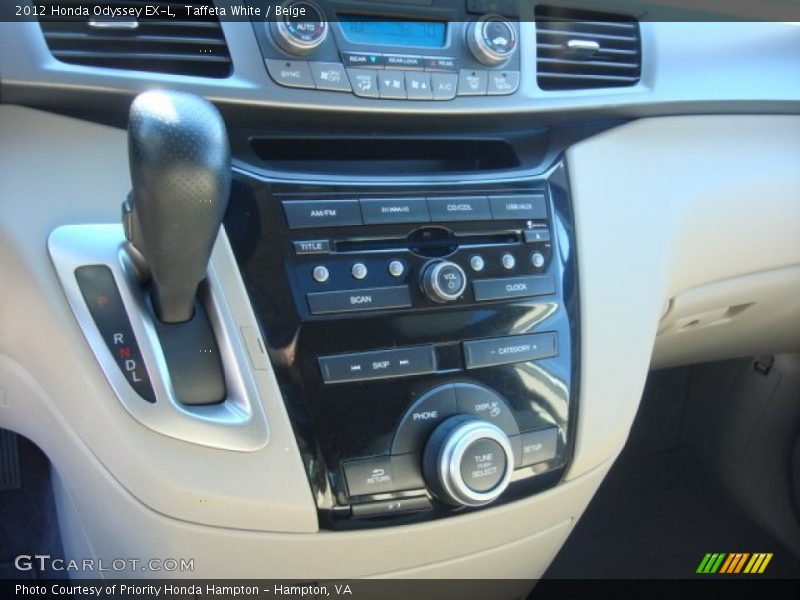 Taffeta White / Beige 2012 Honda Odyssey EX-L