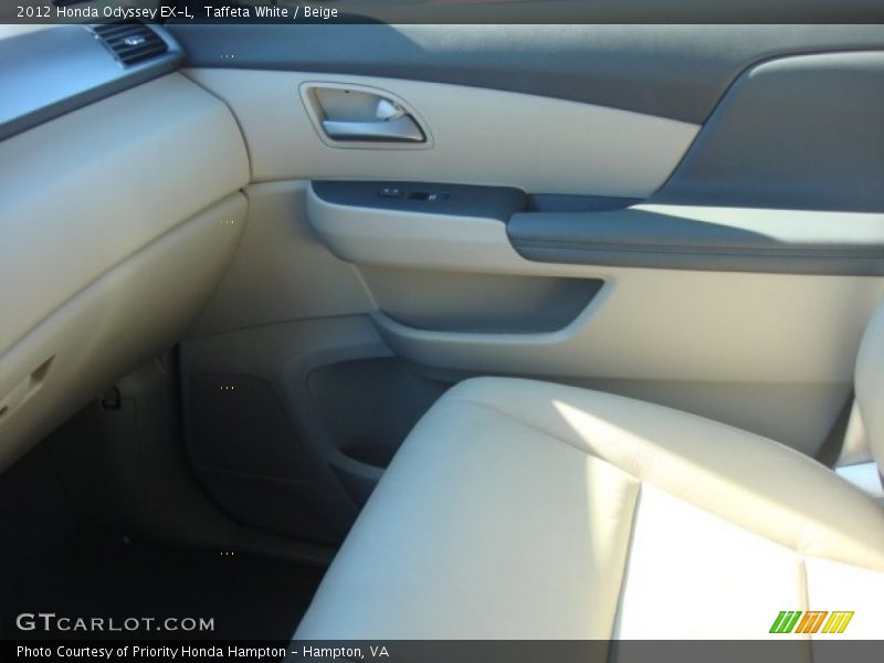 Taffeta White / Beige 2012 Honda Odyssey EX-L
