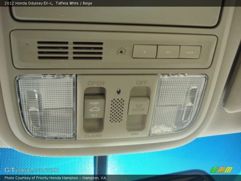 Taffeta White / Beige 2012 Honda Odyssey EX-L