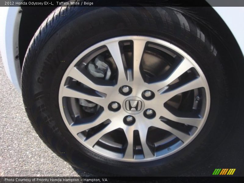 Taffeta White / Beige 2012 Honda Odyssey EX-L
