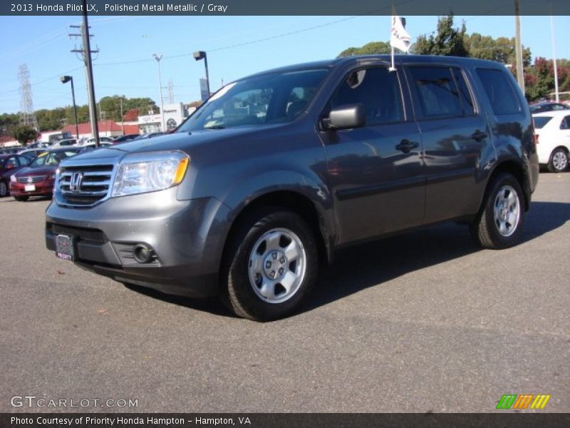 Polished Metal Metallic / Gray 2013 Honda Pilot LX