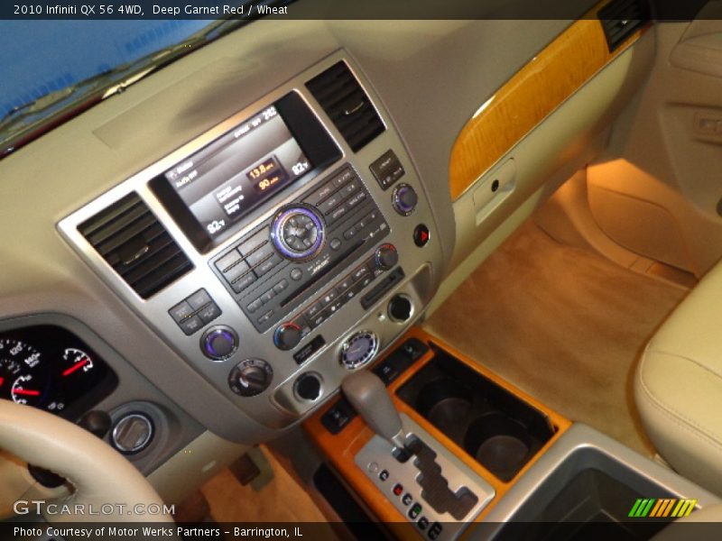 Deep Garnet Red / Wheat 2010 Infiniti QX 56 4WD