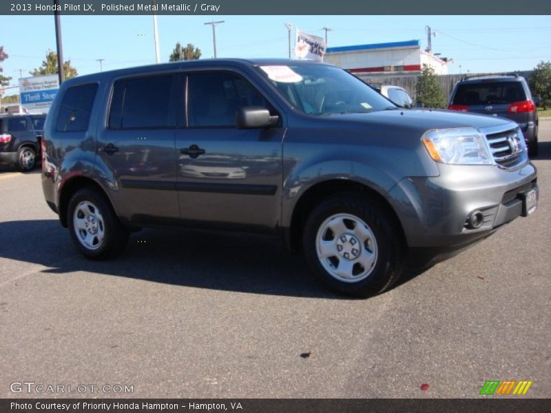 Polished Metal Metallic / Gray 2013 Honda Pilot LX