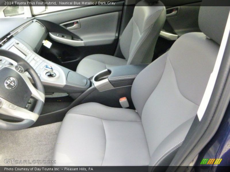 Nautical Blue Metallic / Dark Gray 2014 Toyota Prius Four Hybrid