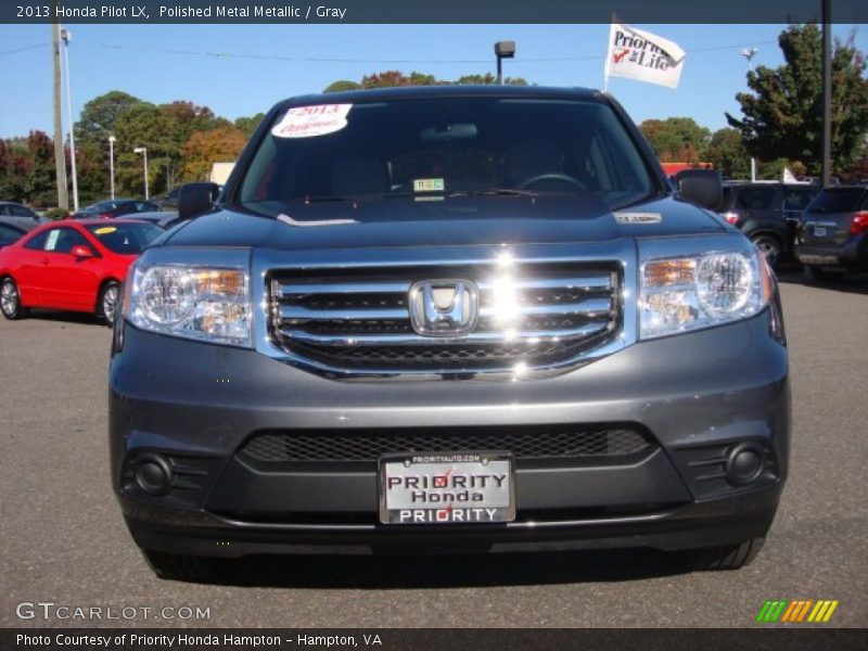 Polished Metal Metallic / Gray 2013 Honda Pilot LX