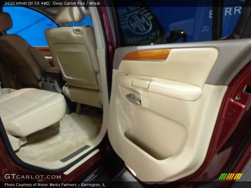 Deep Garnet Red / Wheat 2010 Infiniti QX 56 4WD
