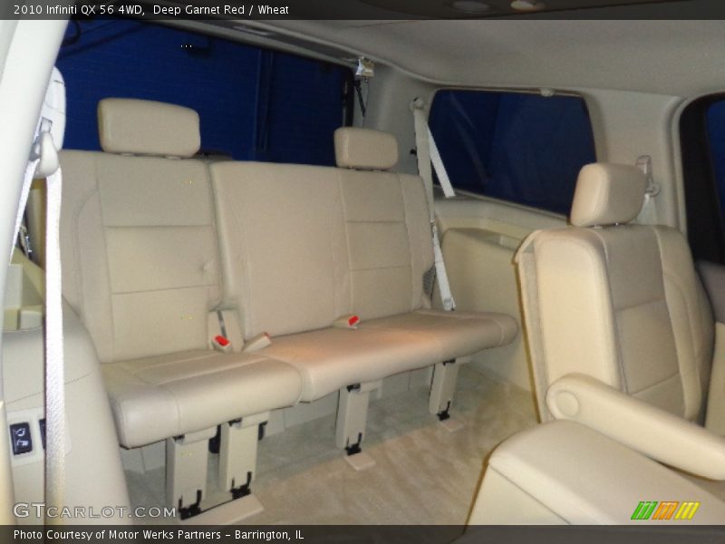 Deep Garnet Red / Wheat 2010 Infiniti QX 56 4WD