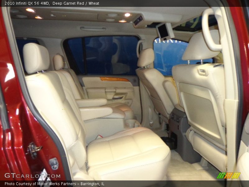Deep Garnet Red / Wheat 2010 Infiniti QX 56 4WD