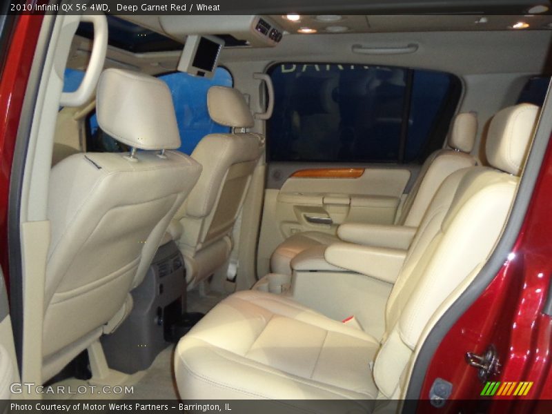 Deep Garnet Red / Wheat 2010 Infiniti QX 56 4WD